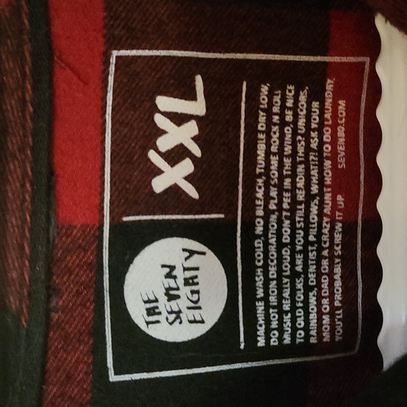 Seven80 Buffalo plaid Flannel shirt XXL - Picture 2 of 5